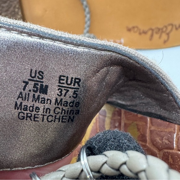 Sam Edelman Gray Gretchen Embellished Wrap Boho Gladiator Sandals Size 7.5 - Picture 10 of 10